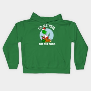 I'm just here for the food Kids Hoodie